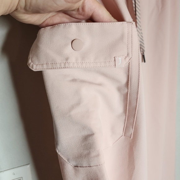 Jaanuu 4-Pocket Relaxed Essential Pant Cargo Size Large Petite Blush Pink J95165 - Picture 12 of 16
